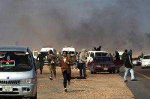 Omyl NATO v Líbyi: 13 mŕtvych protikaddáfíovských povstalcov