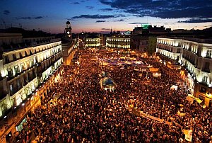 Protesty mladých ľudí v Španielsku budú pokračovať