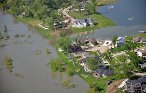 USA: Ľudia opustili svoje domovy pre rozvodnenú rieku Missouri