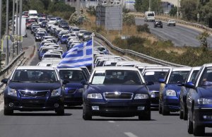 Grécki taxikári štrajkom obmedzujú turistov