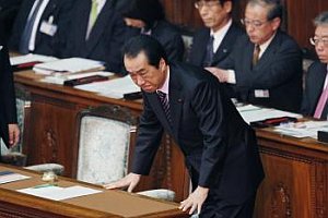 Japonský premiér Naoto Kan oznámil svoju rezignáciu